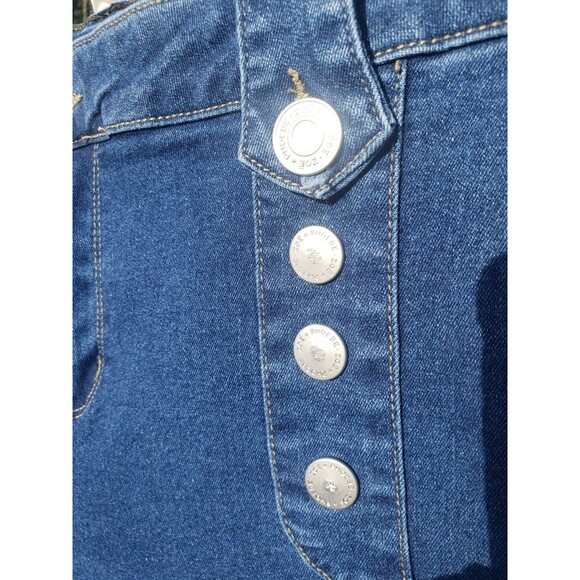 Zoe + Phoebe High Rise Slim Boot Leg Dark Wash Stretch Blue Jeans Women’s Sz 12 - Picture 4 of 16